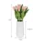 Flora Bunda® 8" Real-Touch Tulips In Ceramic Vase